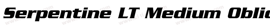 Serpentine LT Medium Oblique字体转换